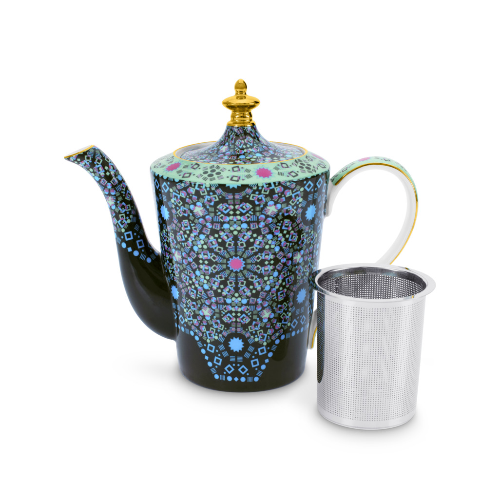 Moroccan Tealeidoscope Small Teapot Black image number 1
