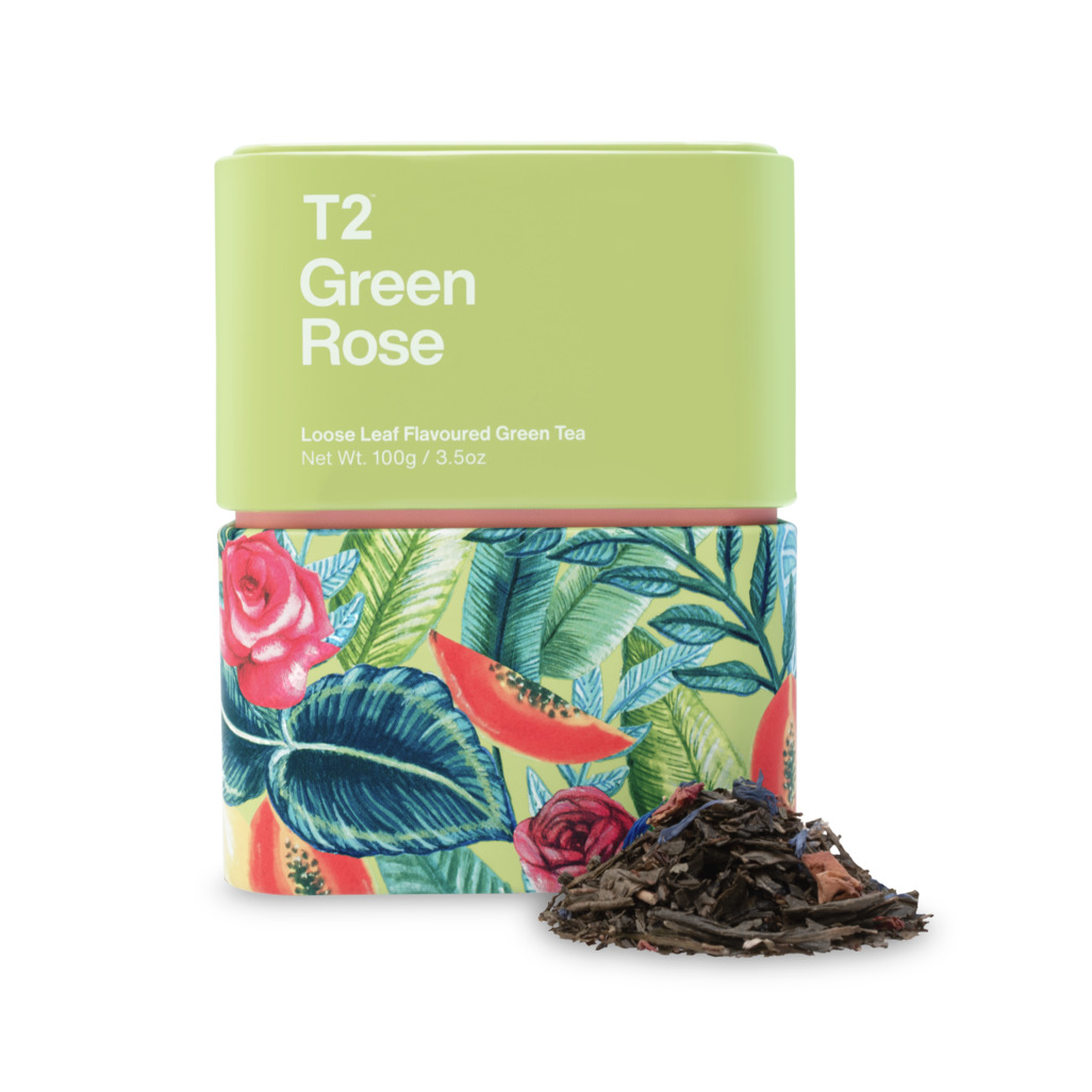 Green Rose Loose Leaf Icon Tin 100g image number 0