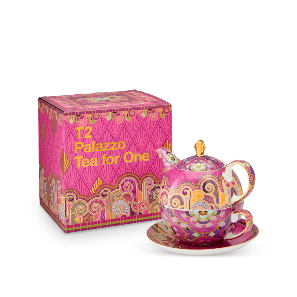 Boxed Palazzo Tea For One Purple image number 2