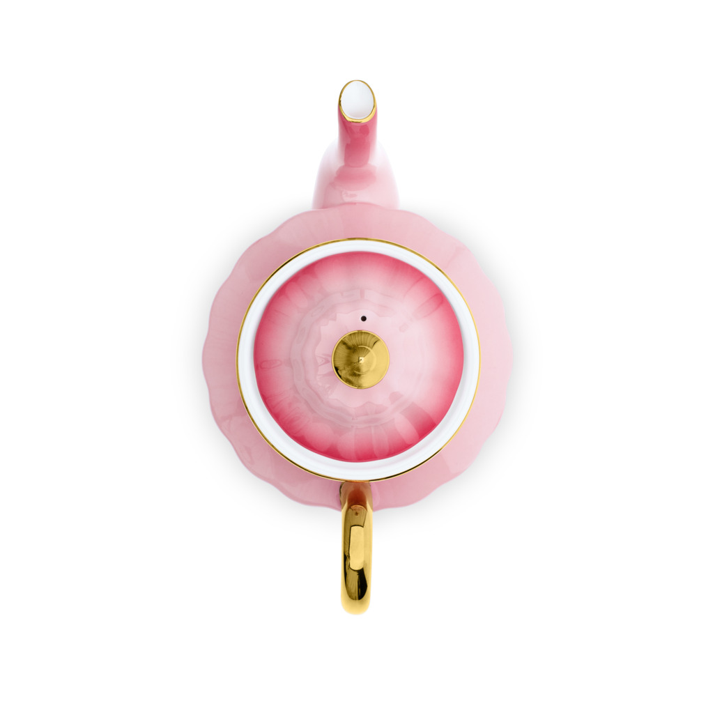 Ombre Opulence Tall Teapot Pink image number 4