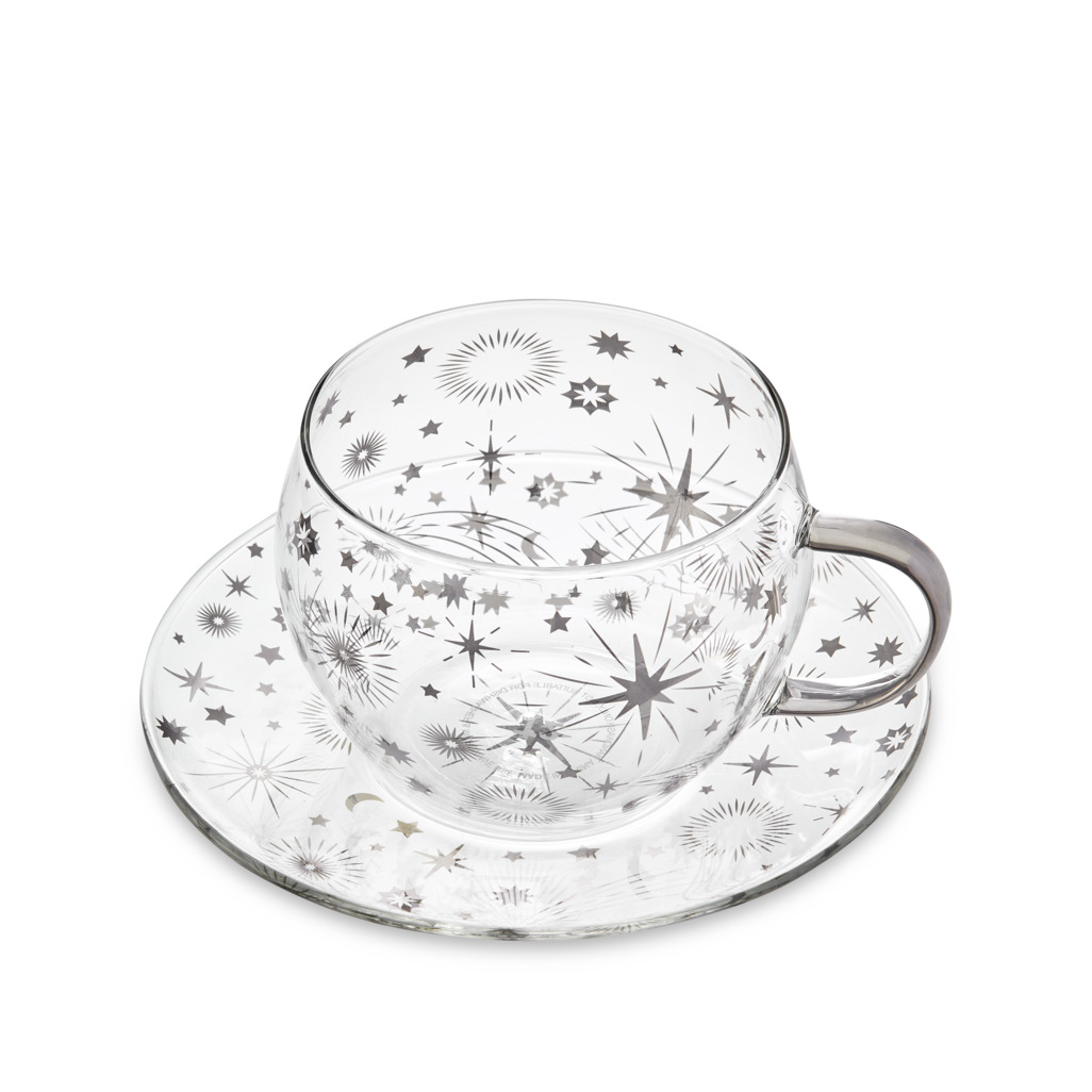 Starlight Glass Cup & Saucer image number 2
