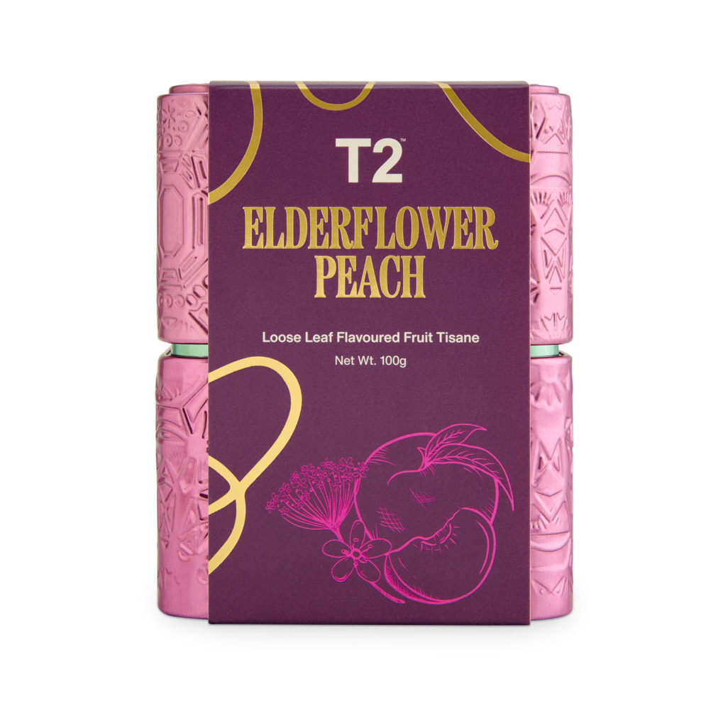Elderflower Peach Loose Leaf Tin 100g image number 2