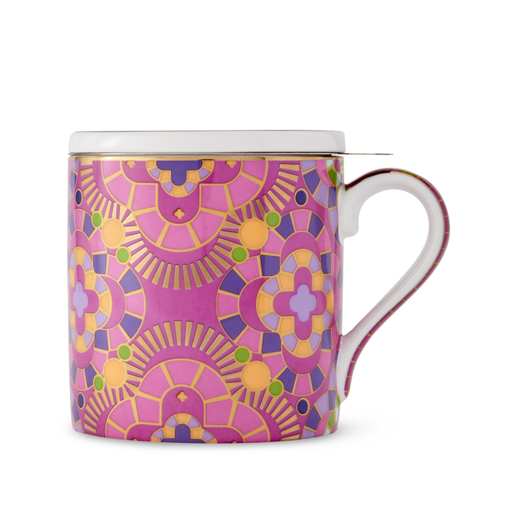 Boxed Palazzo Mug With Infuser Purple image number 0