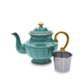 Ombre Opulence Tall Teapot Peacock image number 1