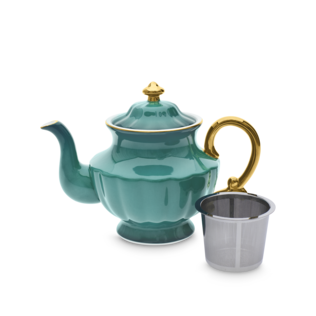 Ombre Opulence Tall Teapot Peacock