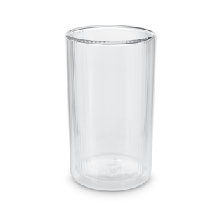 Tea Now Ribbed Tumbler Clear Tall