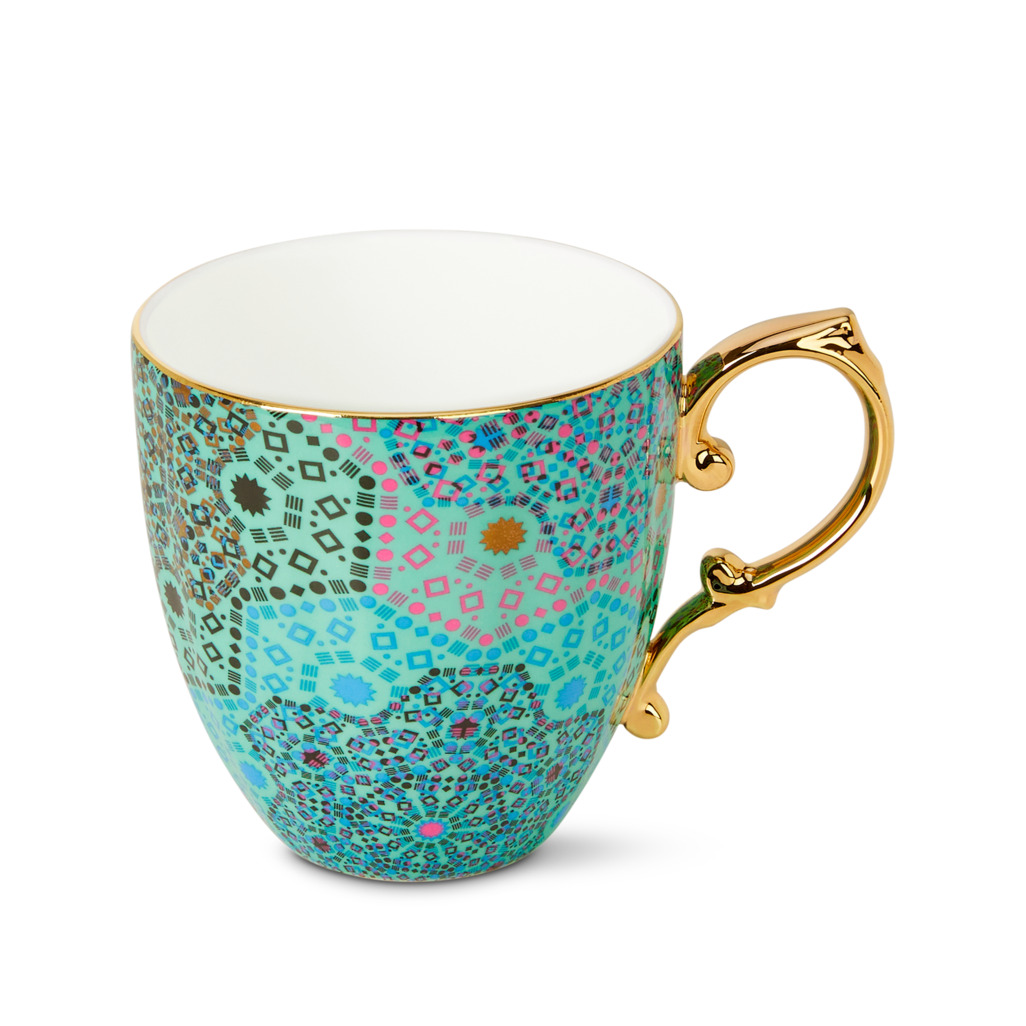 Moroccan Tealeidoscope Pretty Mug Aqua image number 0