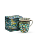 Boxed Palazzo Mug With Infuser Aqua image number 1