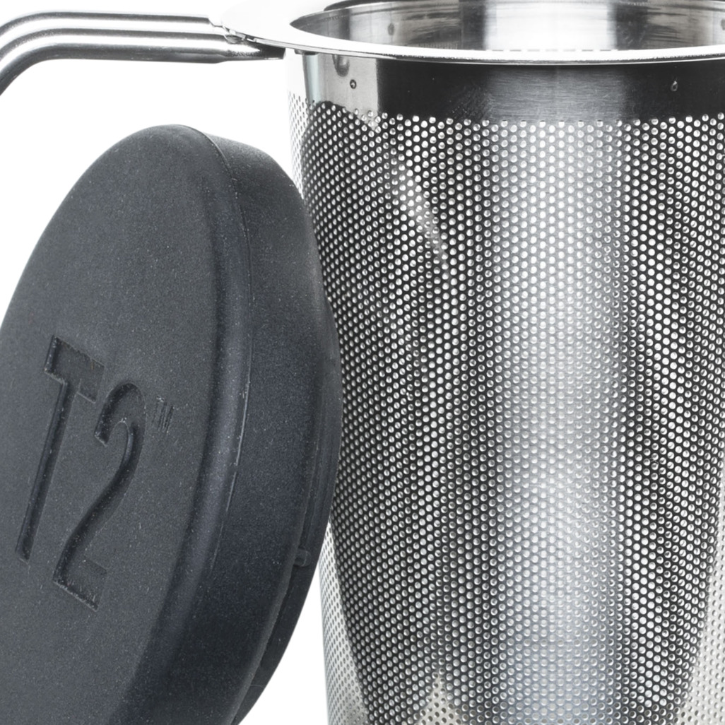 Basket Infuser With Silicone Lid Black image number 1