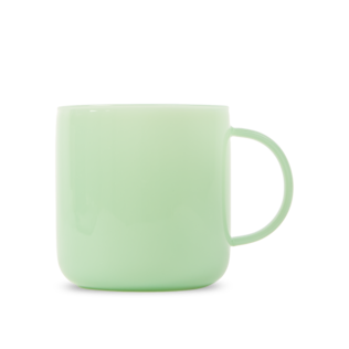 Milk Glass Mug Jade