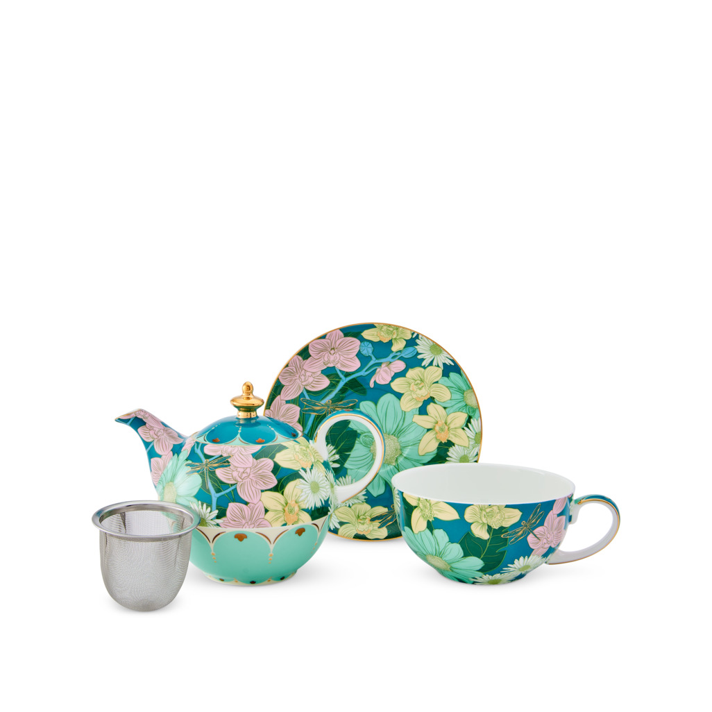 Boxed Enchanted Tea For One Turquoise image number 2