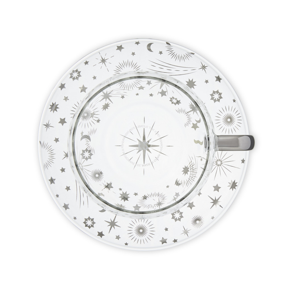 Starlight Glass Cup & Saucer image number 3