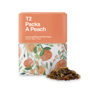 Packs a Peach Loose Leaf Icon Tin 100g
