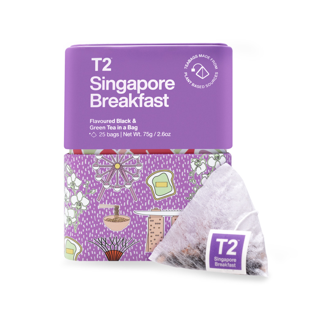 Singapore Breakfast Tea Bag Icon Tin 25 pack image number 0