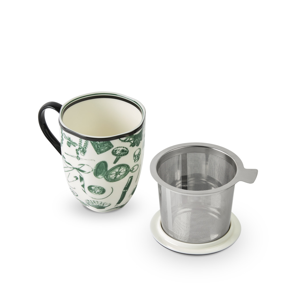 Curios Mug With Infuser Emerald image number 4