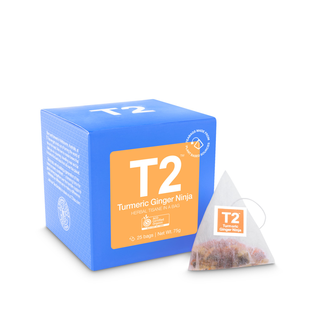Turmeric Ginger Ninja Tea Bag Cube 25 pack image number 4
