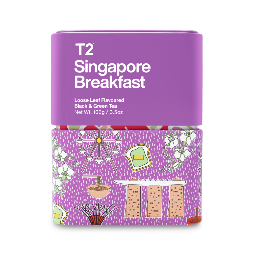 Singapore Breakfast Loose Leaf Icon Tin 100g image number 2