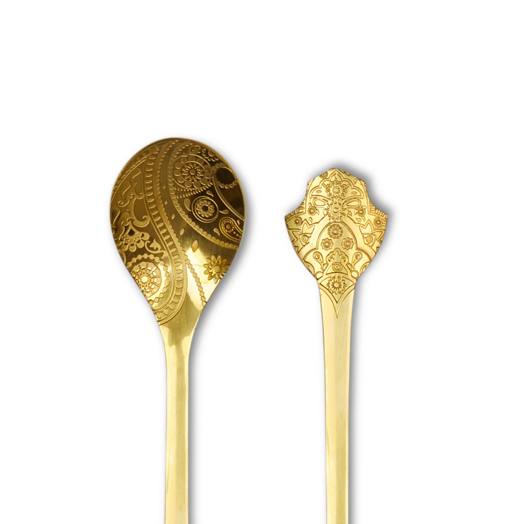 Vintage Vibes Gold Teaspoon image number 1