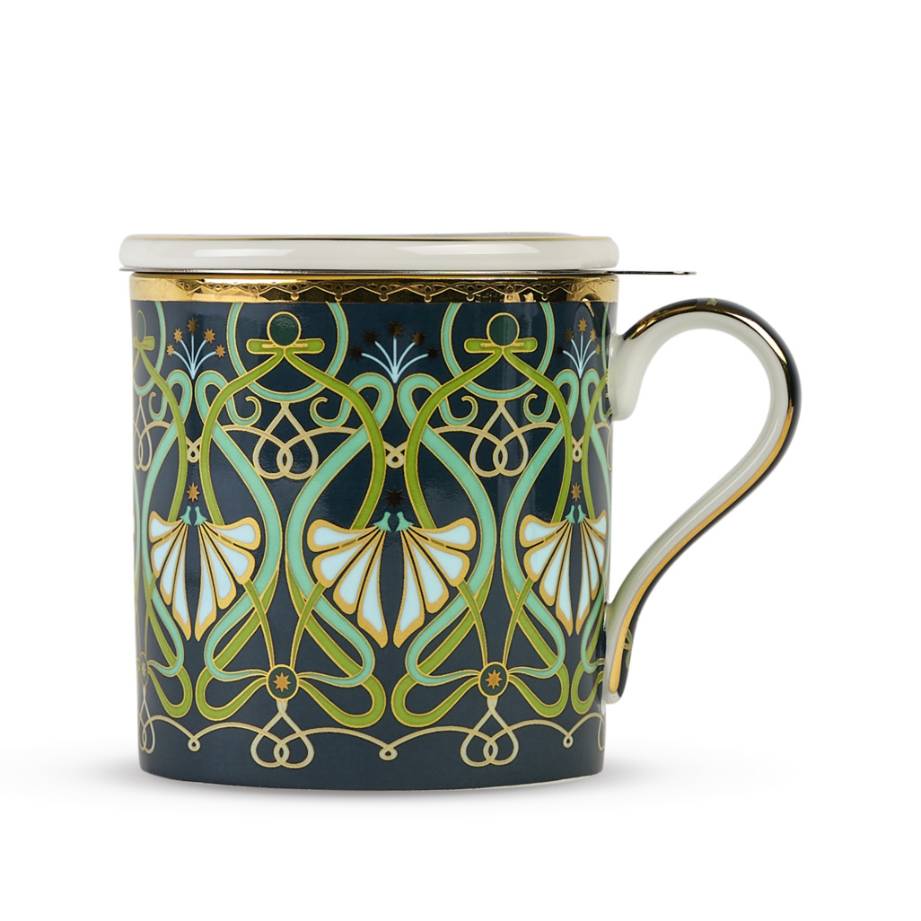 Boxed Toulouse Mug With Infuser Midnight image number 0