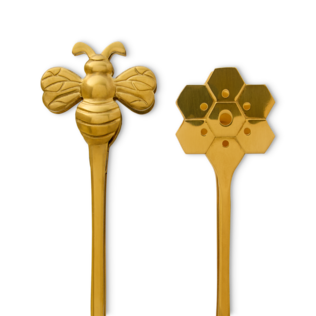 Gold Bee Teabag Squeezer