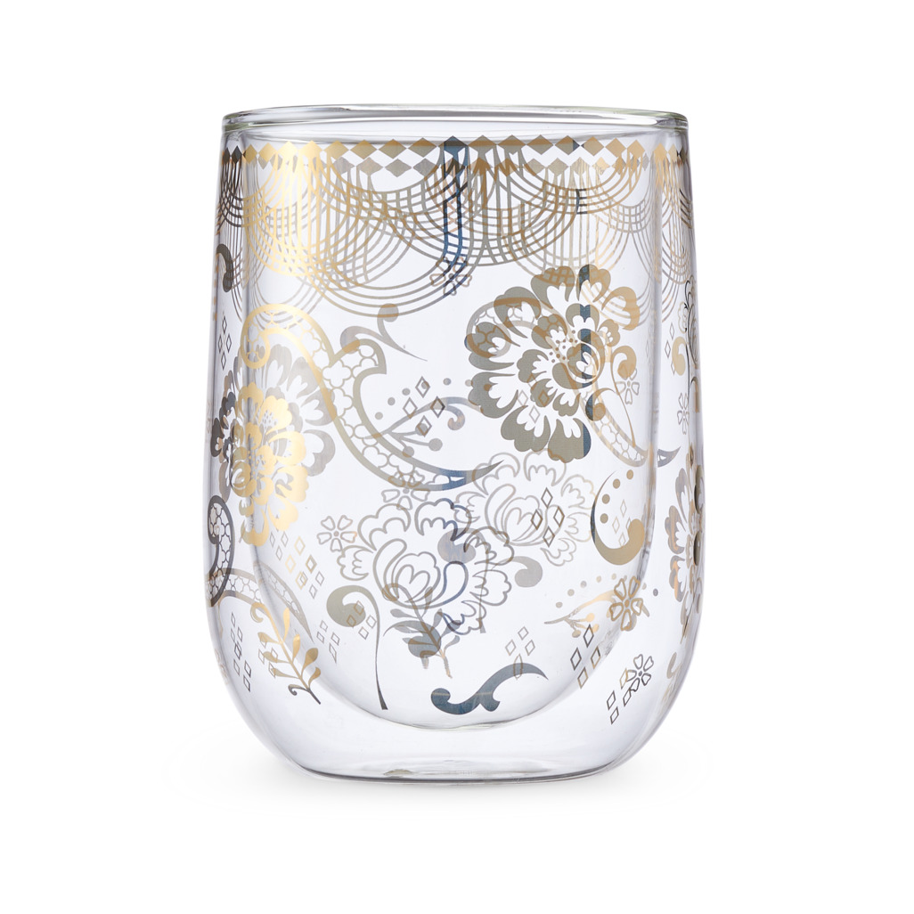 Deco Dazzler Glass Double Walled Tumbler image number 1
