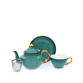 Ombre Opulence Tea For One Peacock