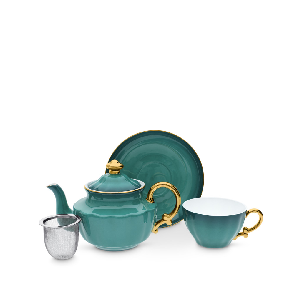 Ombre Opulence Tea For One Peacock image number 1