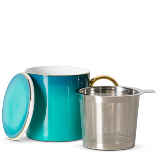 Ombre Opulence Mug With Infuser Peacock