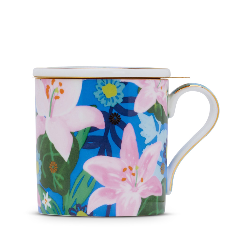 Boxed Bing Bang Bloom Mug W Gold Infuser Pink Aqua Shop all Teawares ...