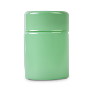 Glass Storage Jar Mint