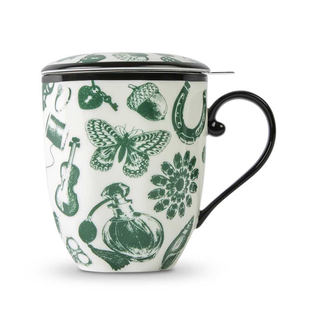 Curios Mug With Infuser Emerald image number 0