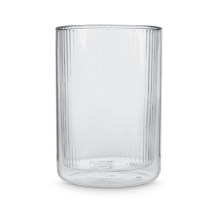 Tea Now Ribbed Tumbler Clear Small