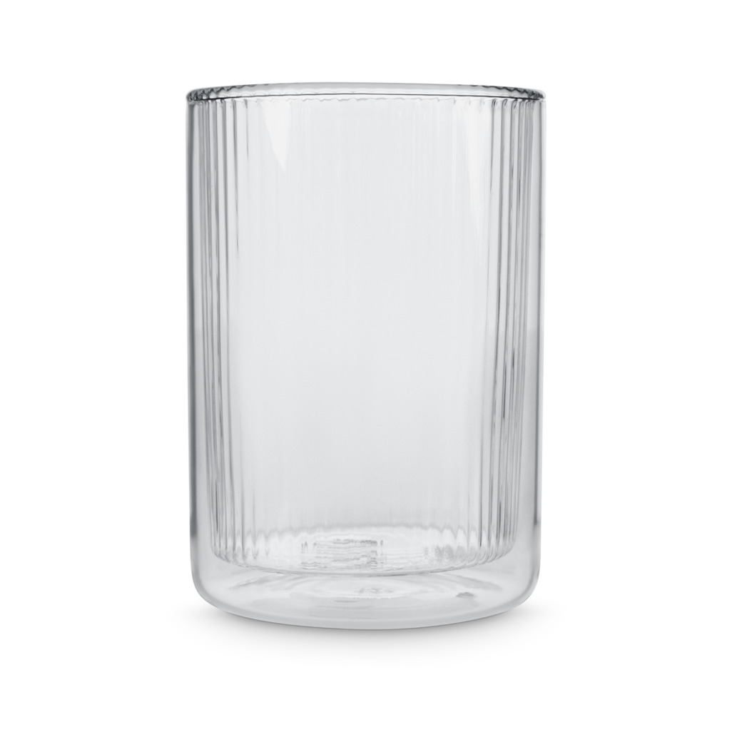 Tea Now Ribbed Tumbler Clear Small image number 1