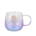 Lilac Hammered Glass Mug image number 0