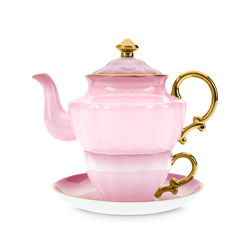 Ombre Opulence Tea For One Pink