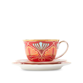 Toulouse Teacup Trio Red