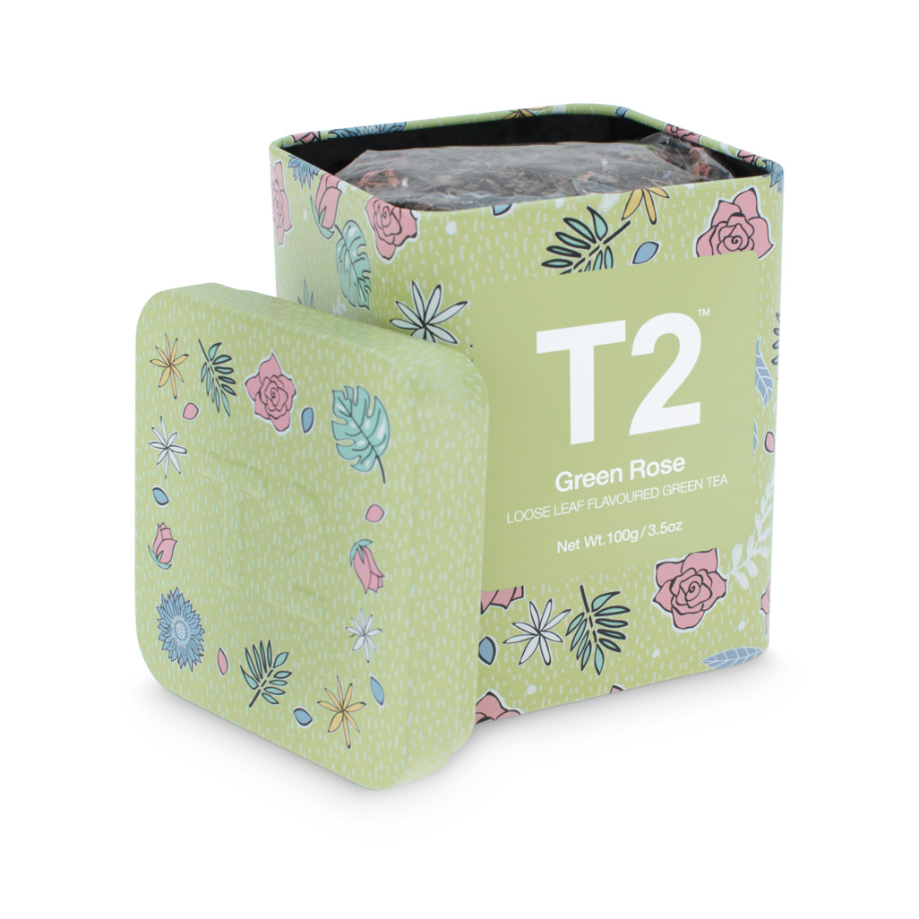 Green Rose Loose Leaf Icon Tin 100g image number 2