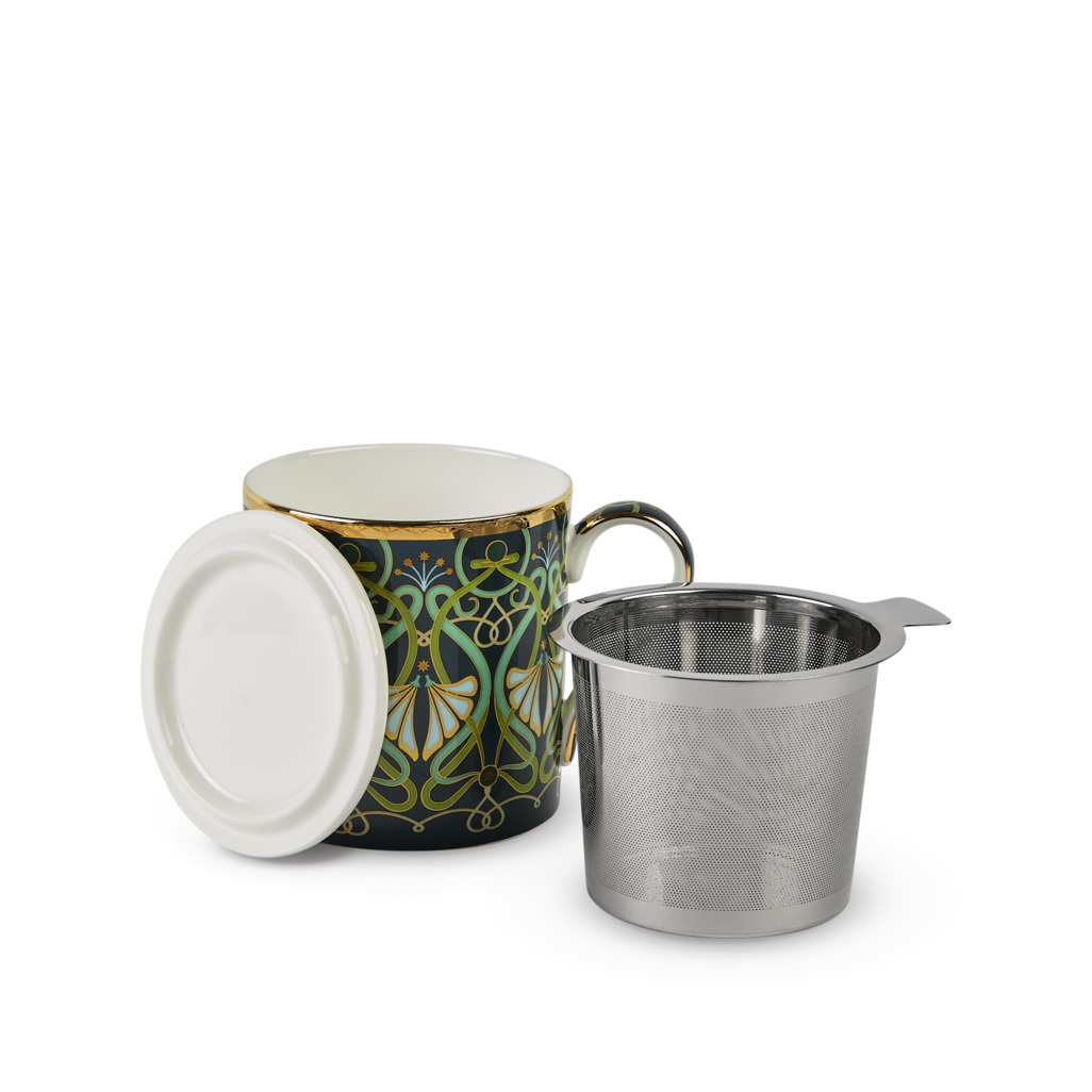 Boxed Toulouse Mug With Infuser Midnight image number 4