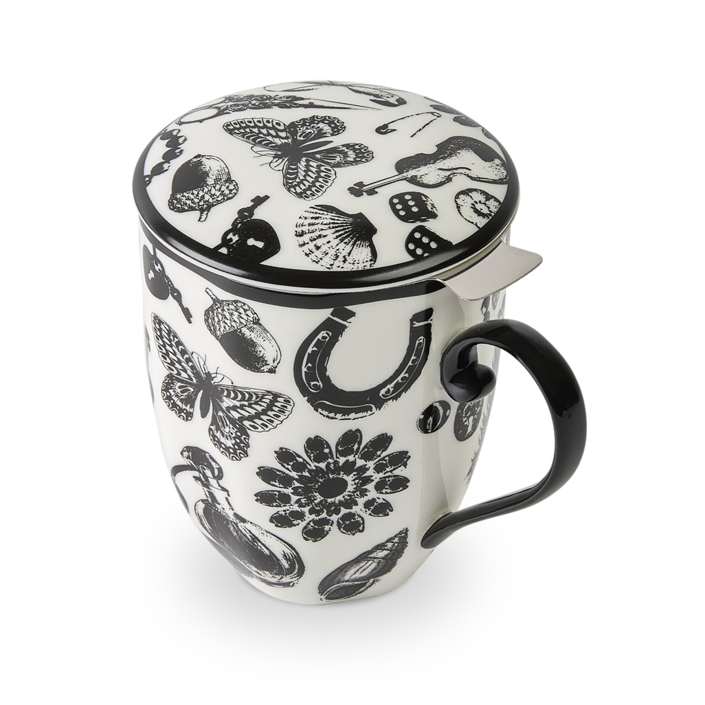 Curios Mug With Infuser Black image number 4
