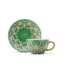 Isola Cup & Saucer Green