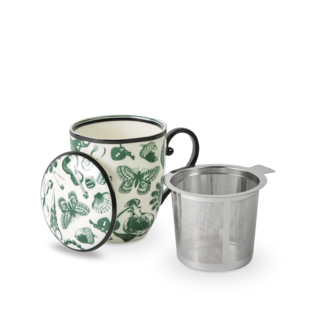 Curios Mug With Infuser Emerald