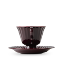 Ancora Cup & Saucer Burgundy image number 3