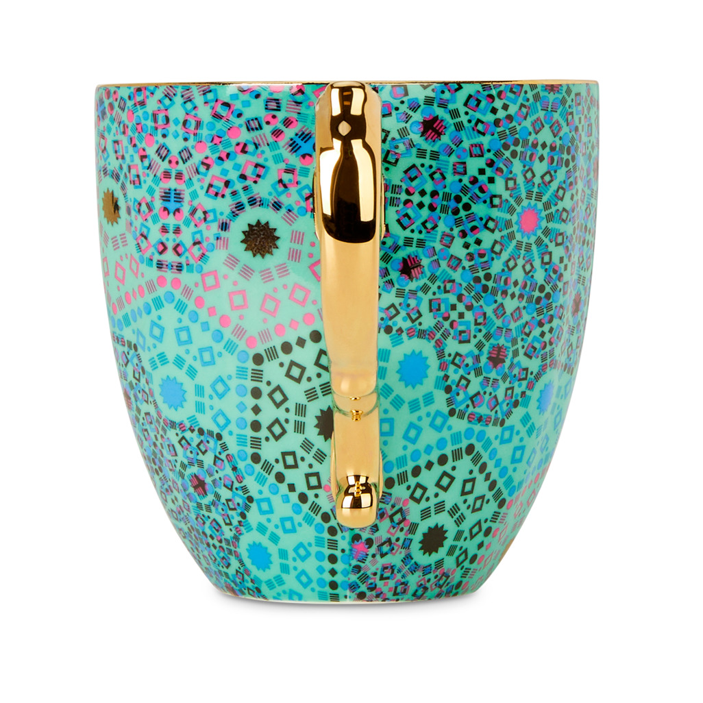 Moroccan Tealeidoscope Pretty Mug Aqua image number 4