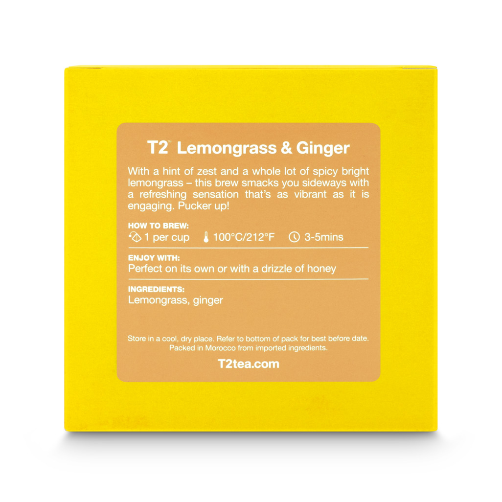 Lemongrass and Ginger Tea Bag Cube 25 pack image number 3