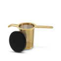 Basket Infuser Gold Matte Black Lid image number 1