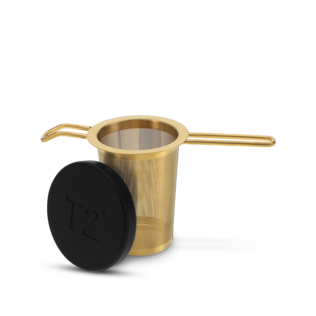 Basket Infuser Gold Matte Black Lid