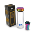 T2 Double Walled Glass Flask Rainbow image number 1