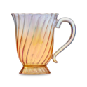 Valentina Glass Pretty Mug Peach image number 1