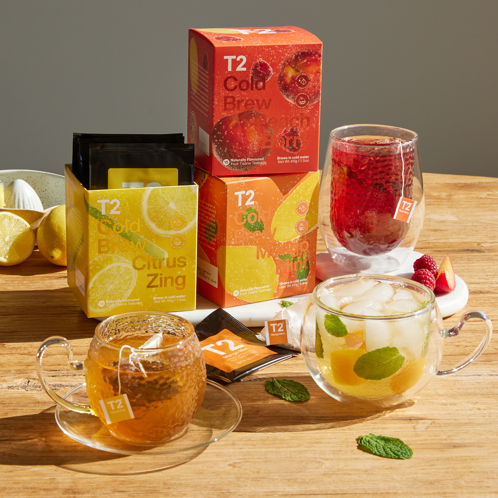 Mango Mint Cold Brew Tea Bag Pack 15 pack Cold Brew | T2 Tea NZ