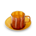 Mimi Cup & Saucer Amber image number 2